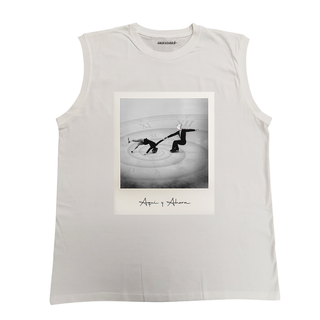 Playera sin mangas Aquí y Ahora